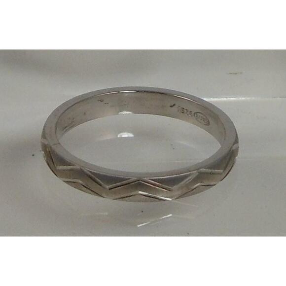 Vintage 925 Sterling Silver Diamond-Cut Ring Thailand Handcrafted Size 12 NOS - Picture 4 of 9